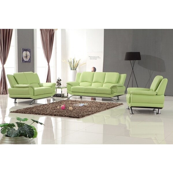 Milano Leather Sofa Set
