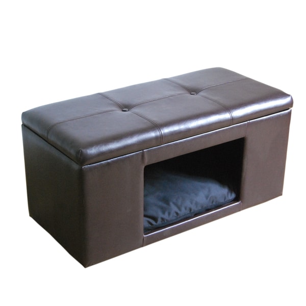 HomePop Comfy Hidden Pet Bed Ottoman Bench - Free Shipping 
