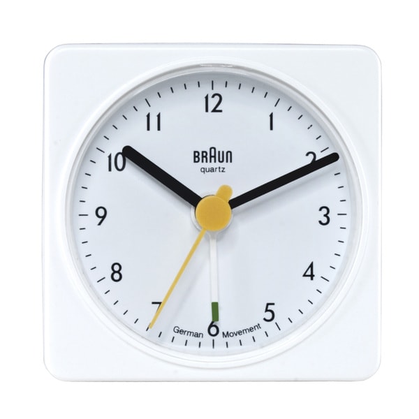 Shop Braun Classic Quiet German Quartz Analog White Clock Free