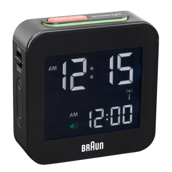 Shop Braun Digital LCD Black Global Radio Controlled Alarm Clock Free