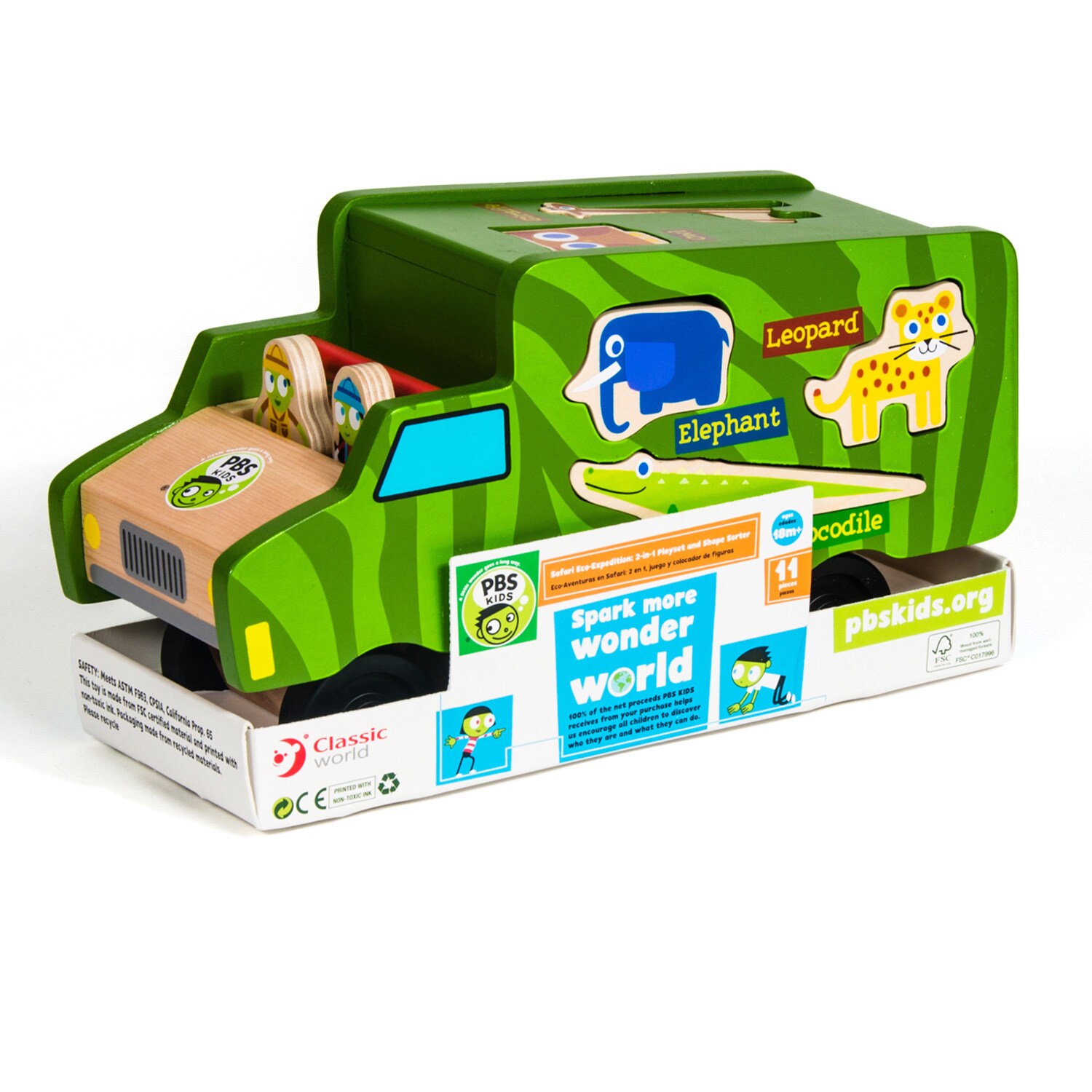 PBS Kids Wooden Toy Safari Shape Sorter  ™ Shopping   Big