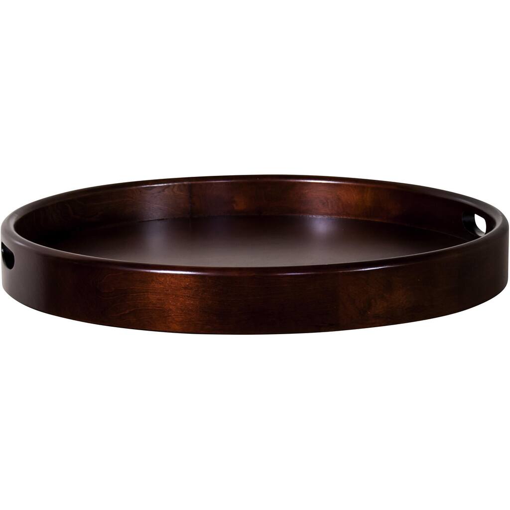 Sunny Designs Cappuccino 24-inch Round Tray