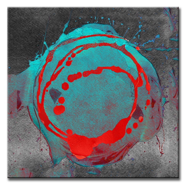 Inkd XXIV' Abstract Wrapped Canvas Wall Art