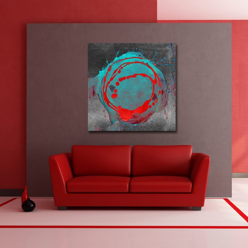 Inkd XXIV' Abstract Wrapped Canvas Wall Art