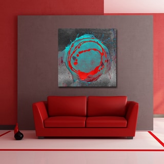 Inkd XXIV' Abstract Wrapped Canvas Wall Art - Bed Bath & Beyond - 10035960