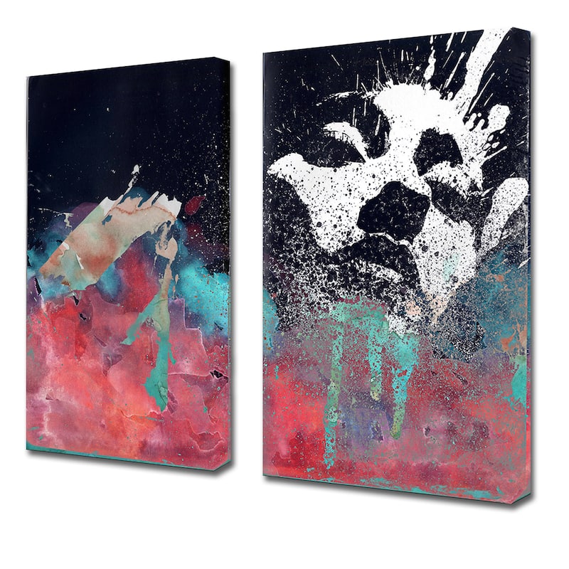 Inkd XXII' 2-Piece Wrapped Canvas Wall Art Set