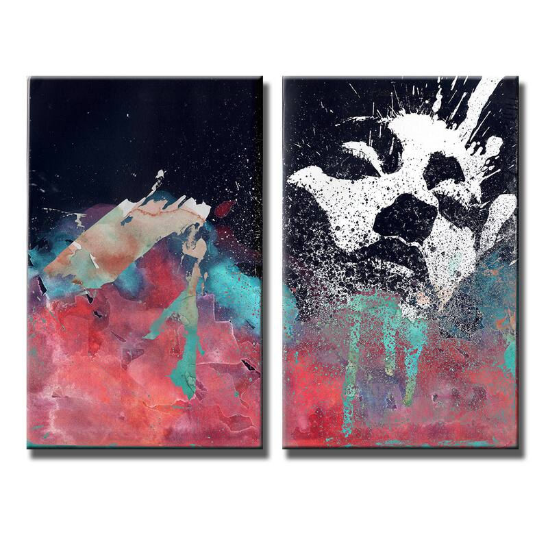 Inkd XXII' 2-Piece Wrapped Canvas Wall Art Set