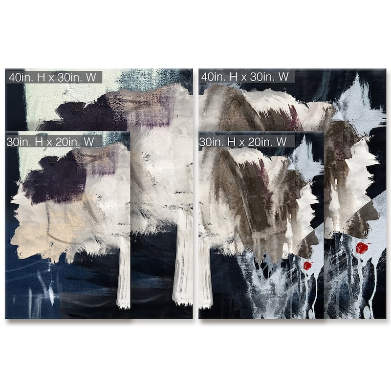 Inkd XXI' 2-Piece Wrapped Canvas Wall Art Set