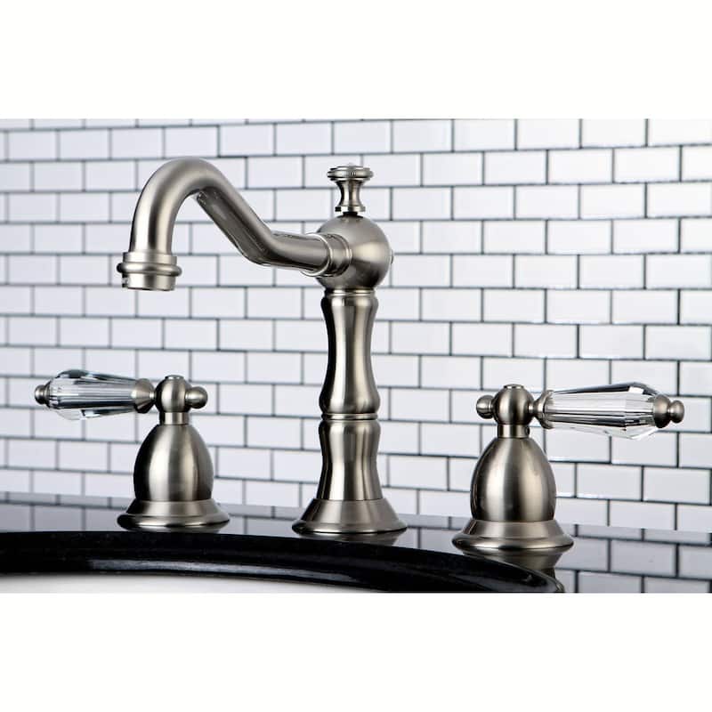 Victorian Brushed Nickel Widespread Bathroom Faucet