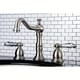preview thumbnail 1 of 0, Victorian Brushed Nickel Widespread Bathroom Faucet