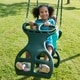 preview thumbnail 2 of 9, Swing-N-Slide Dual Ride Glider with Chains - Green - 38" L x 16" W x 24" H - 38" L x 16" W x 24" H