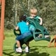 preview thumbnail 5 of 8, Swing-N-Slide Dual Ride Glider with Chains - Green - 38" L x 16" W x 24" H - 38" L x 16" W x 24" H