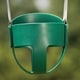preview thumbnail 3 of 6, Swing-N-Slide Toddler Bucket Swing - Green with Green Chains - 11" W x 10" D x 50" H - 11" W x 10" D x 50" H