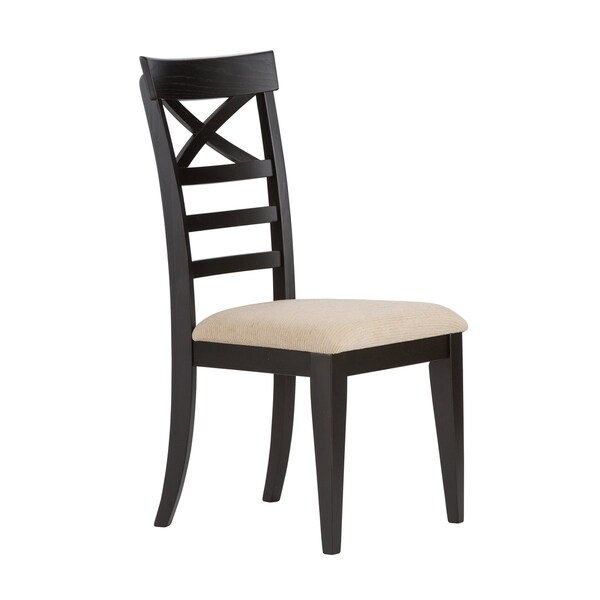 The Gray Barn Vermejo Traditional Rustic Black X-back Dining Chair