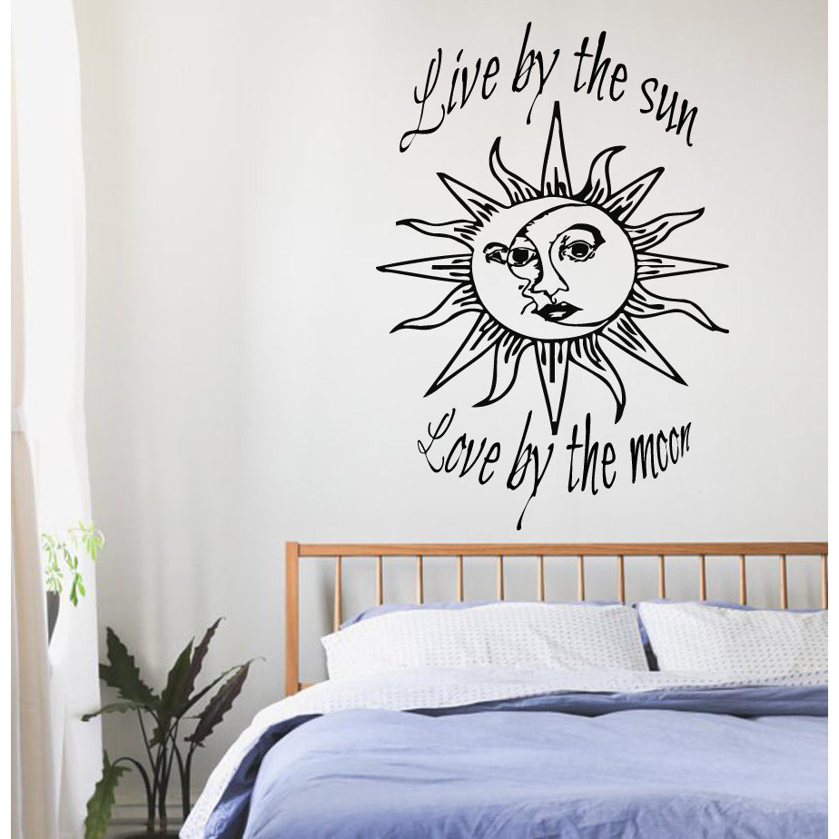 Crescent Moon Vinyl Wall Art Decal