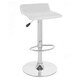 preview thumbnail 5 of 3, Sigma ContemporaryLeather Adjustable Barstools (Set of 2) White