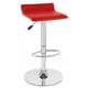 preview thumbnail 4 of 3, Sigma ContemporaryLeather Adjustable Barstools (Set of 2) Red