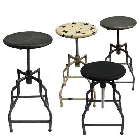 Bristol Retro Steel Rotating Adjustable Height Barstool (Set of 4)