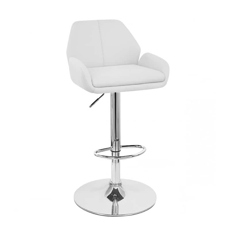 Tesla Contemporary Leather Adjustable Barstool (Set of 4)