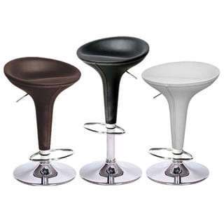 Alpha Contemporary Bombo Style Adjustable Barstool   17182228