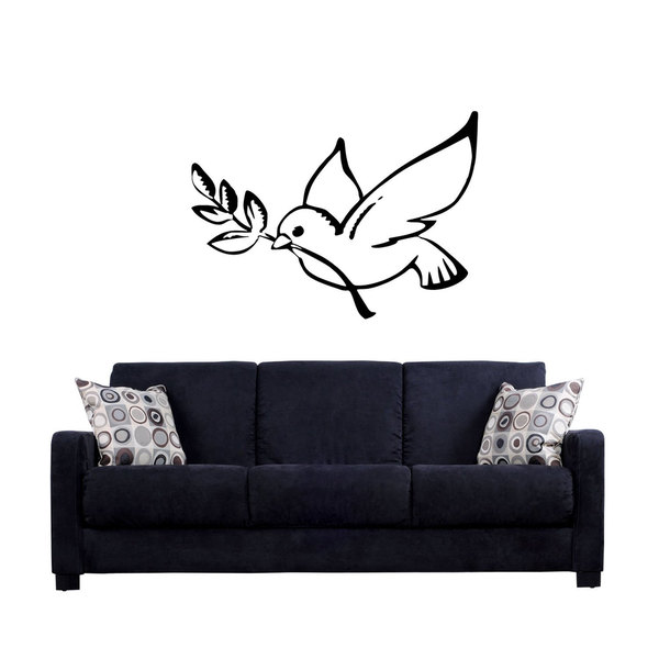 Dove Peace Sign Hippie Sticker Vinyl Wall Art