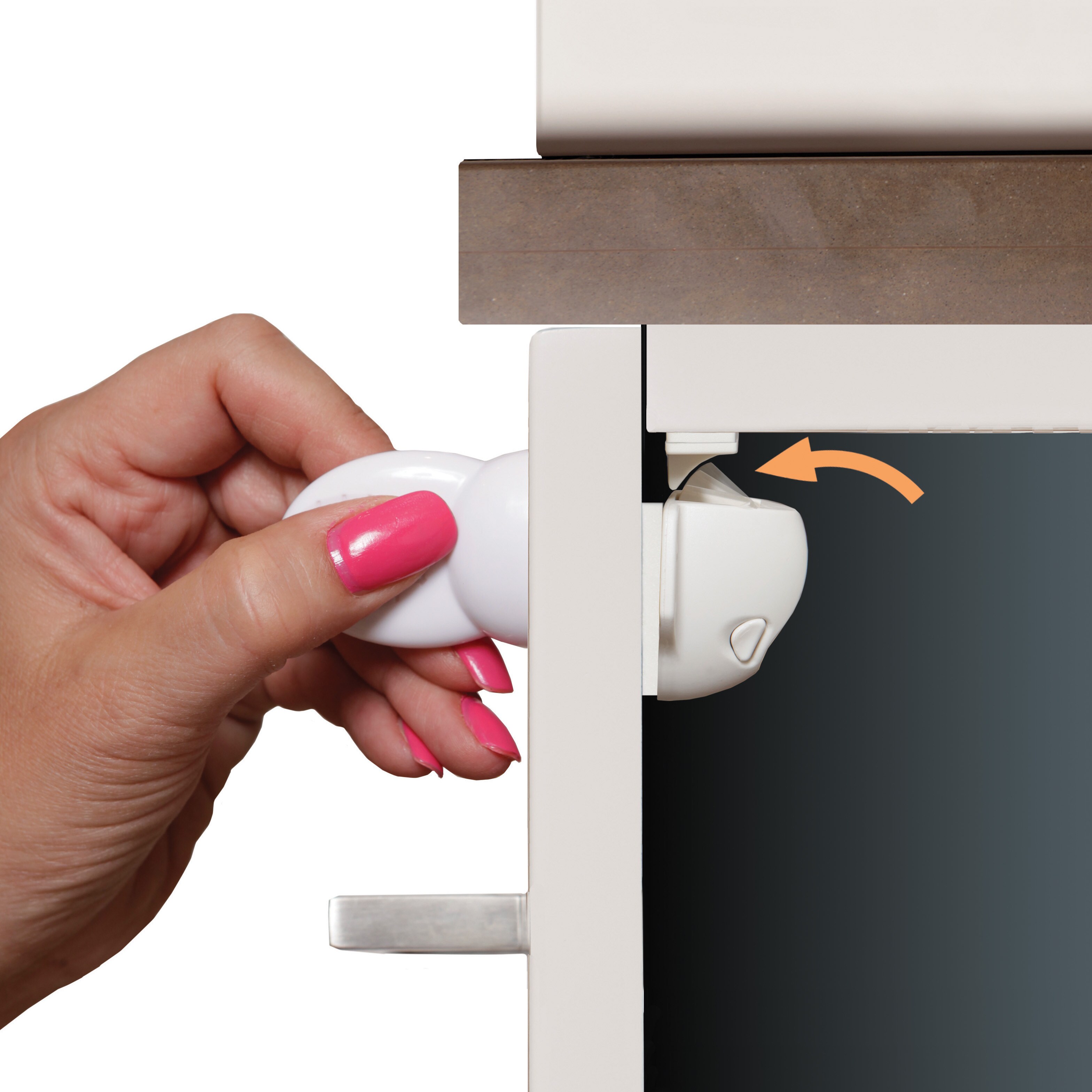 Dreambaby Mag Lock 4 Locks with 1 Key White