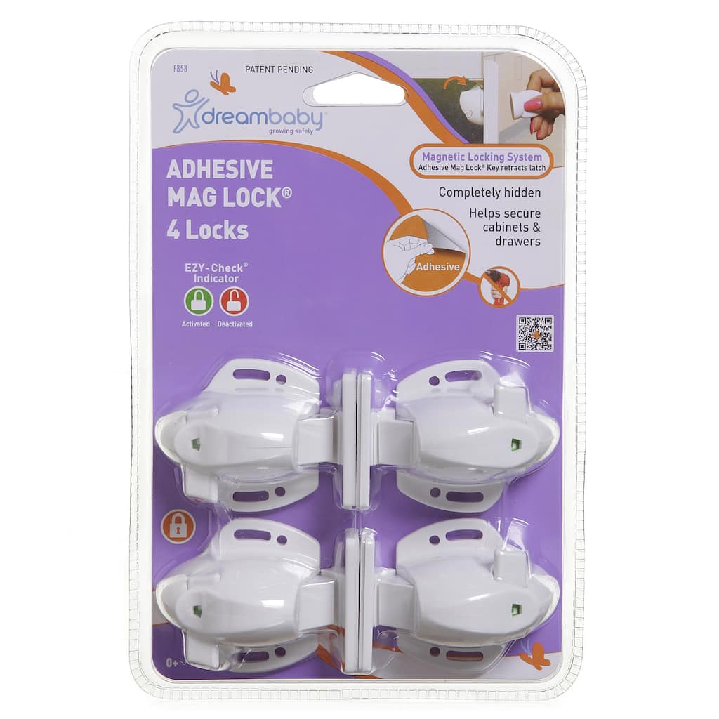 Dreambaby Baby Proofing Adhesive Magnetic Locks-4 Locks