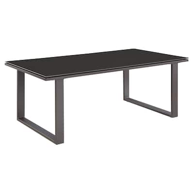 Chance Glass-top Outdoor Patio Coffee Table