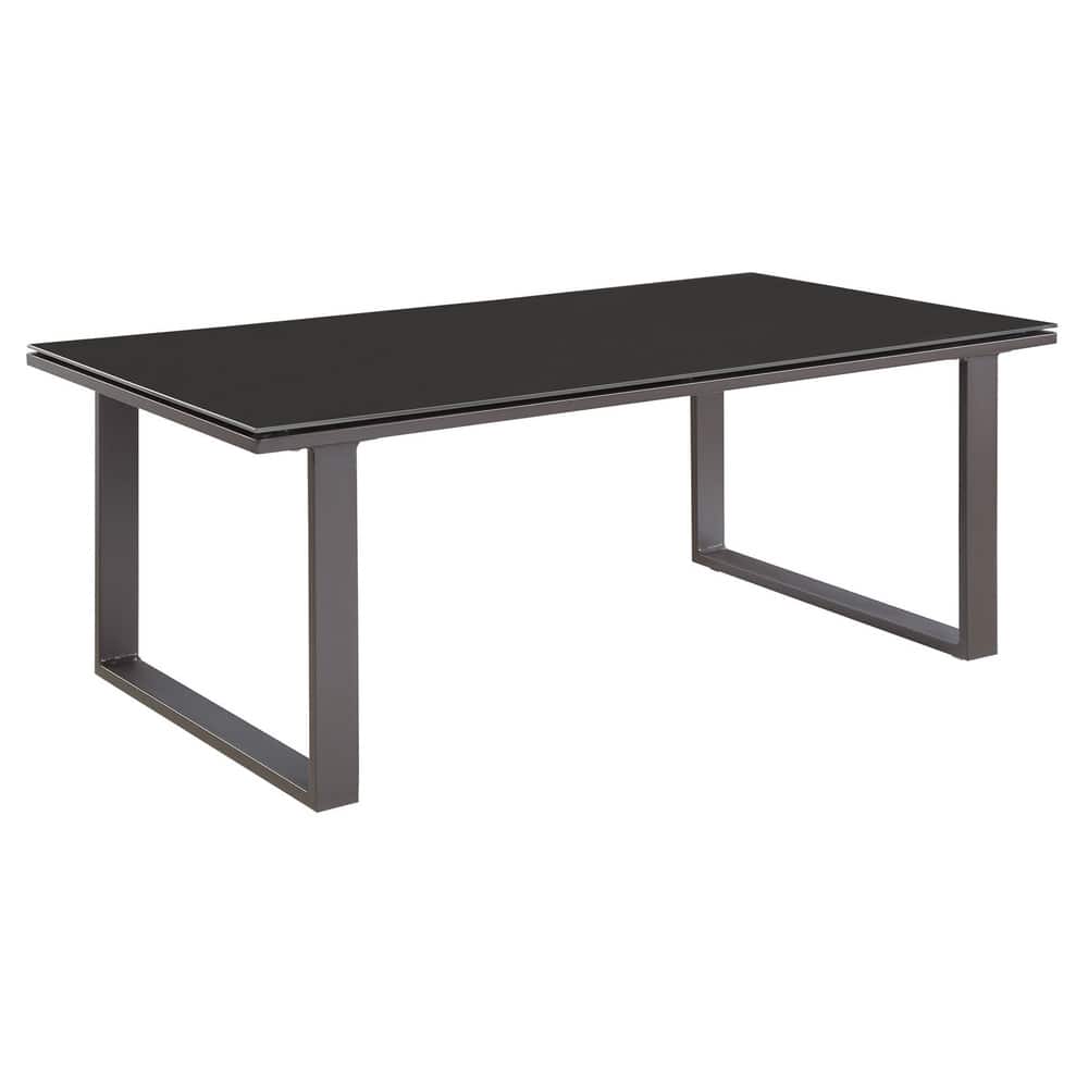 Chance Glass-top Outdoor Patio Coffee Table