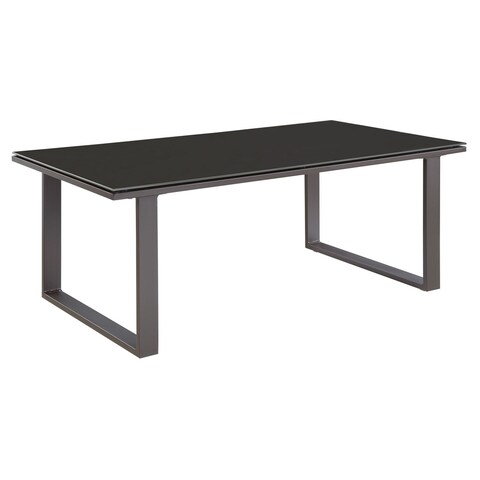 Chance Glass-top Outdoor Patio Coffee Table
