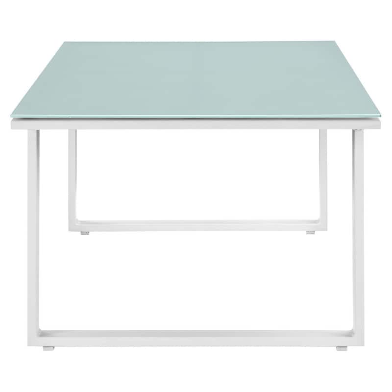 Chance Glass-top Outdoor Patio Coffee Table