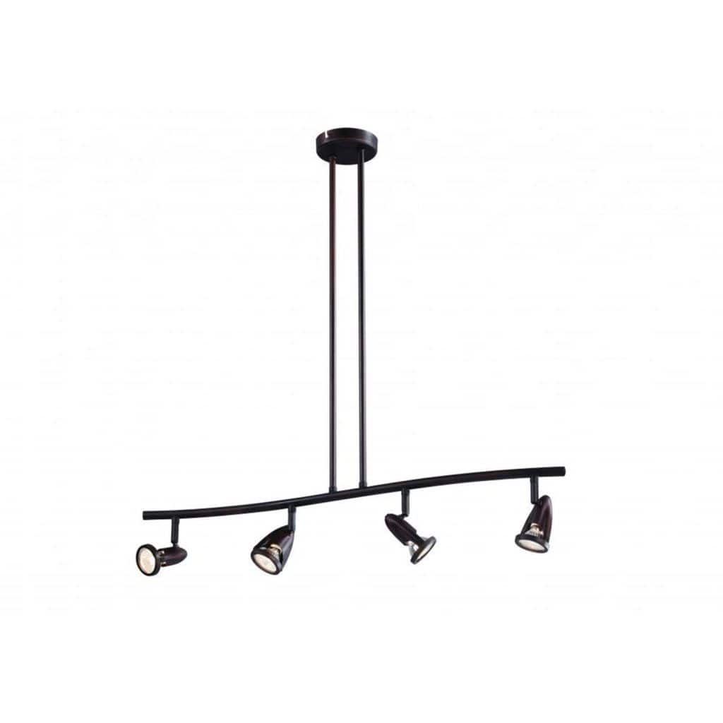 Trans Globe Stingray 4 Light Fixed Track Lighting in Rubbed Oil Bronze