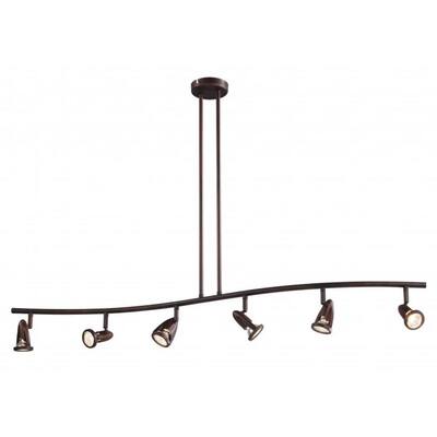 Cambridge 6-Light Rubbed Oil Bronze 47.25 in. Track Light