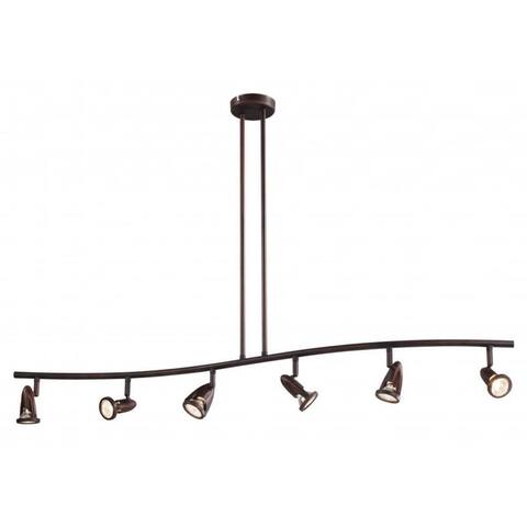 Cambridge 6-Light Rubbed Oil Bronze 47.25 in. Track Light