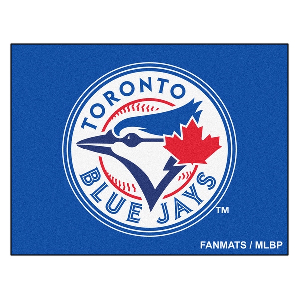 Fanmats Machine Made Toronto Blue Jays Blue Nylon Allstar Rug (28 x 3