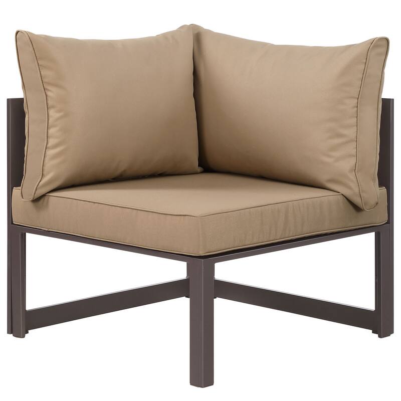 Chance Corner Outdoor Patio Armchair - Brown