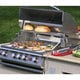 preview thumbnail 4 of 5, Cal Flame Outdoor Kitchen 4-Burner Barbecue Grill Island With Refrigerator