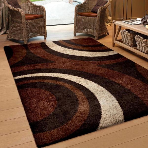 Carolina Weavers Riveting Collection Circular Flare Brown Carolina Weavers Riveting Collection Circular Flare Brown Area Rug 7 X27