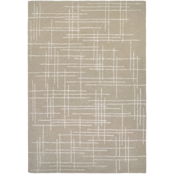Hand-Crafted Barlow Linen Tan Area Rug - 3'6" x 5'6"