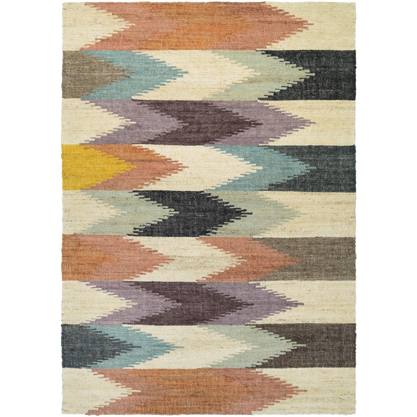 Mesquite Bayou/ Linen/ Plum/ Dusty Blue Rug (5 x 7)   17184537