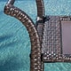preview thumbnail 5 of 10, Corona Outdoor Wicker Bar Cart by Christopher Knight Home