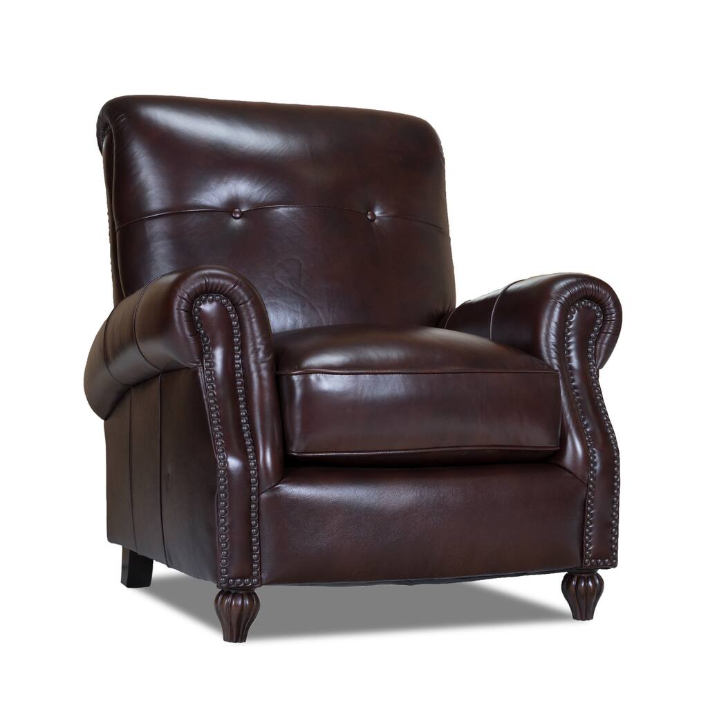 Benjamin Naples Chestnut Leather Press-back Chair