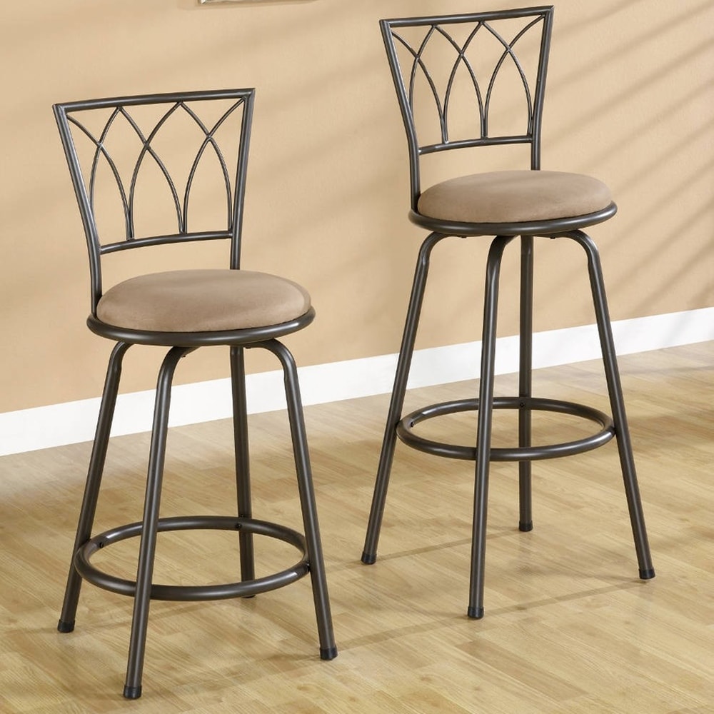 shop now for the austin bronze metal stool with upholstered