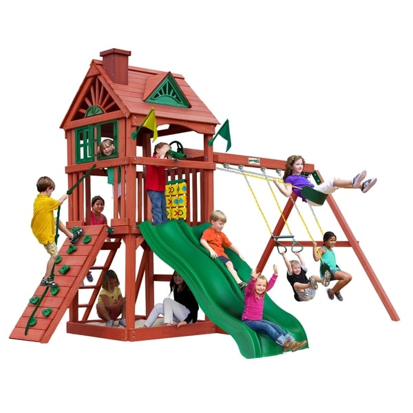 Gorilla Playsets Double Down Cedar Swing Set