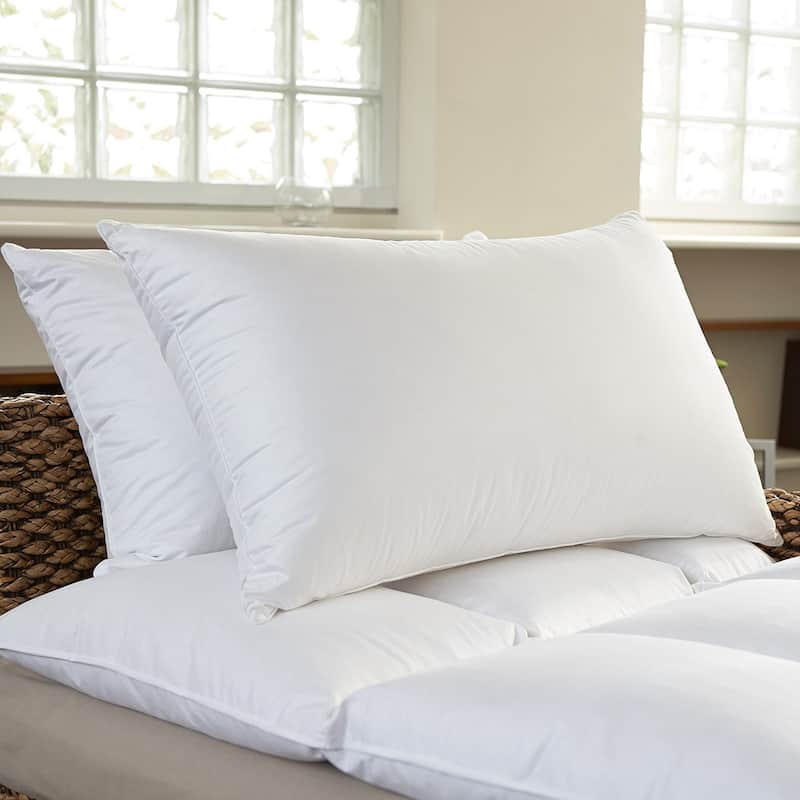 Luxury 400 Thread Count Feather and Down Pillows (Set of 2) - King
