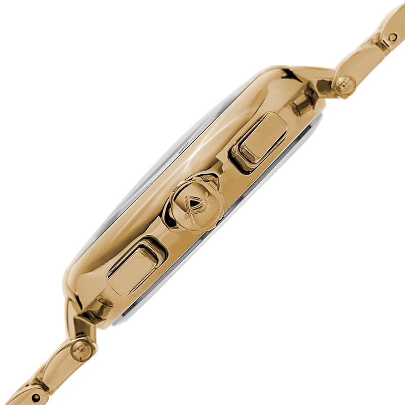 August Steiner Men's Swiss Quartz Chronograph Gold-Tone Bracelet Watch - Blue