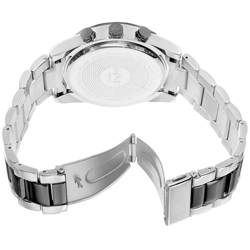 August Steiner Men's Quartz Chronograph Stainless Steel Two-Tone Bracelet Watch
