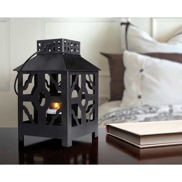 Shop Order Home Collection Lantern Tealight - Quatrefoil - On Sale