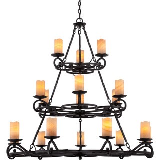 Quoizel Armelle 18-light Imperial Bronze Three Tier Chandelier (Bronze) - Chandeliers For Bedrooms by Overstock.com