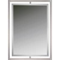 kichler lighting hendrik collection brushed nickel wall mirror